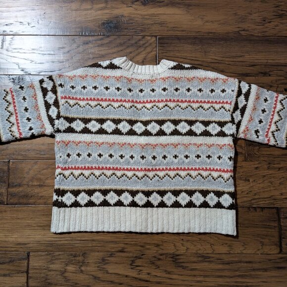 American Eagle Fair Isle knit cardigan sweater size XXS - Picture 15 of 16